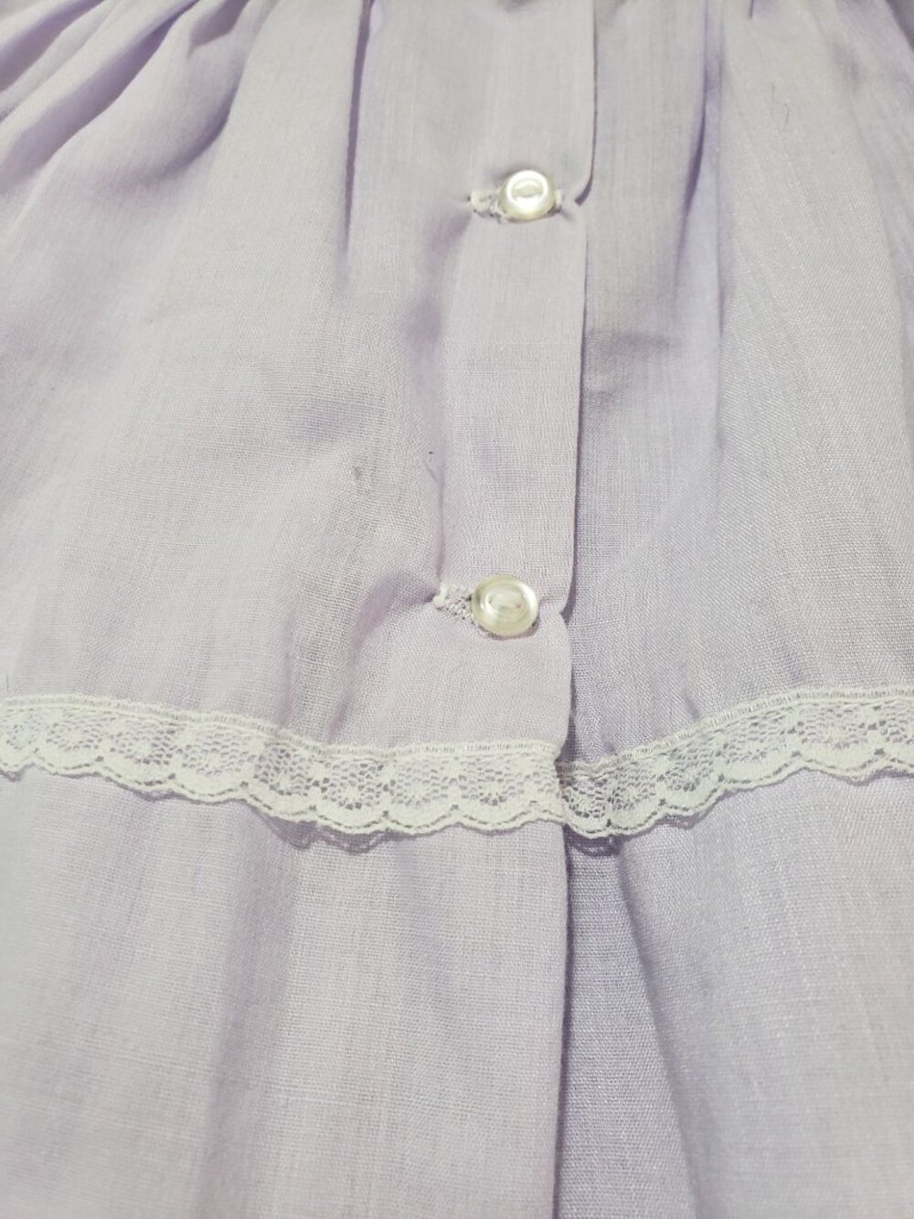 Vintage Alexis Lilac Purple Embroidered Flowers Frilly Party Dress 3 Months - Picture 11 of 12